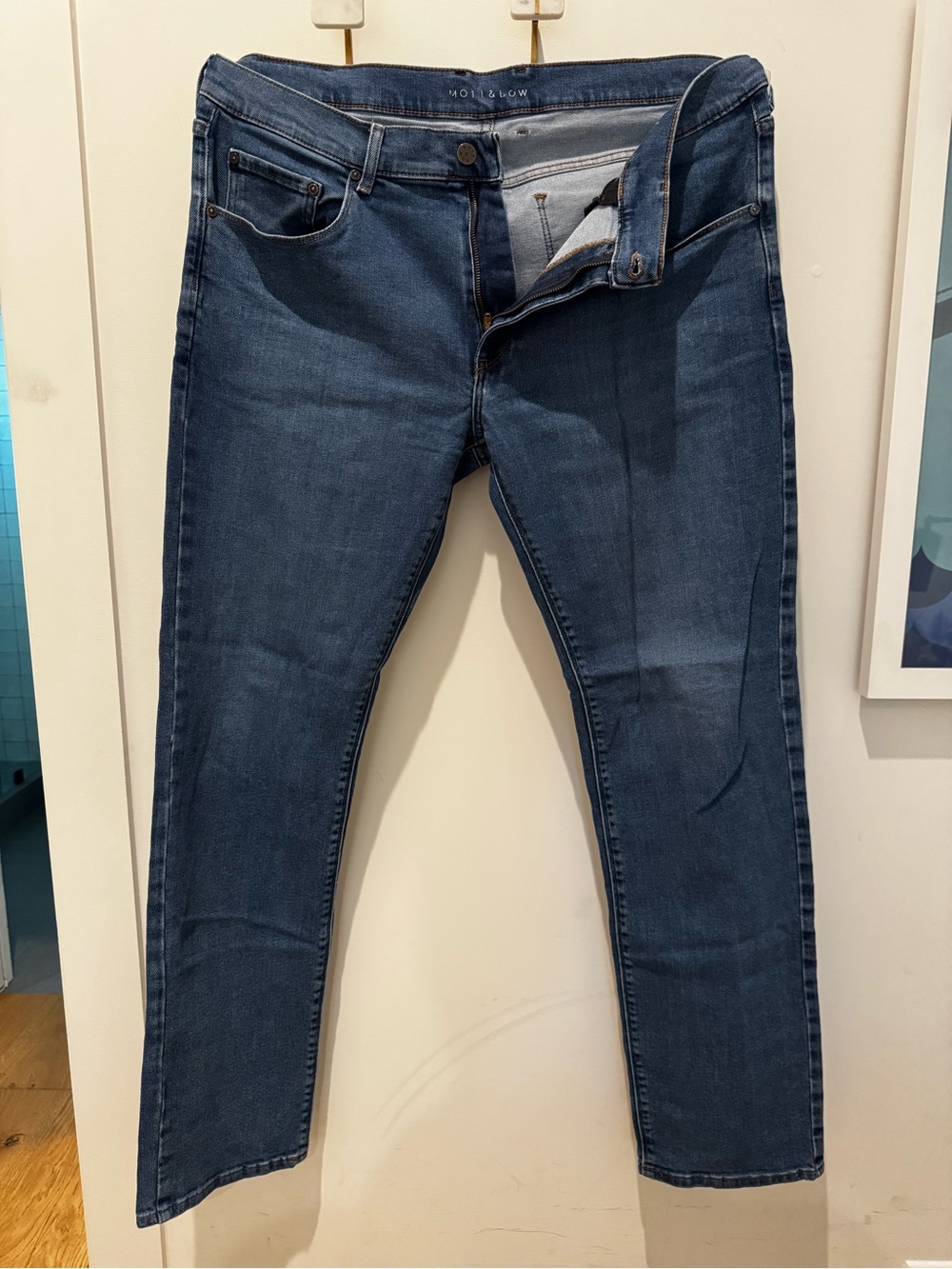 Mott & Bow Men's Slim “Oliver” Jeans in Dark Blue